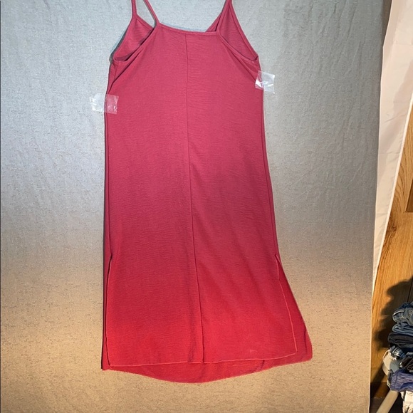 See You Monday Red Spaghetti Strap Slip Midi Dress - Picture 7 of 9